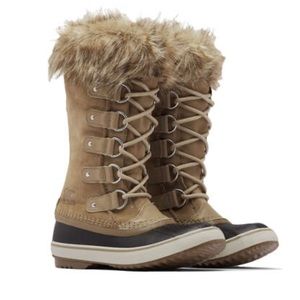SOREL Joan of Arctic Faux Fur Waterproof Snow Boot Khaki 5.5